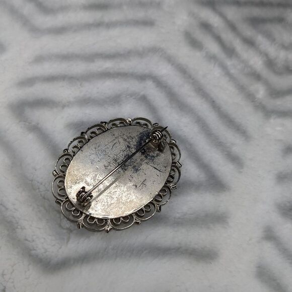 VINTAGE Italian micro mosaic brooch - Picture 2 of 4